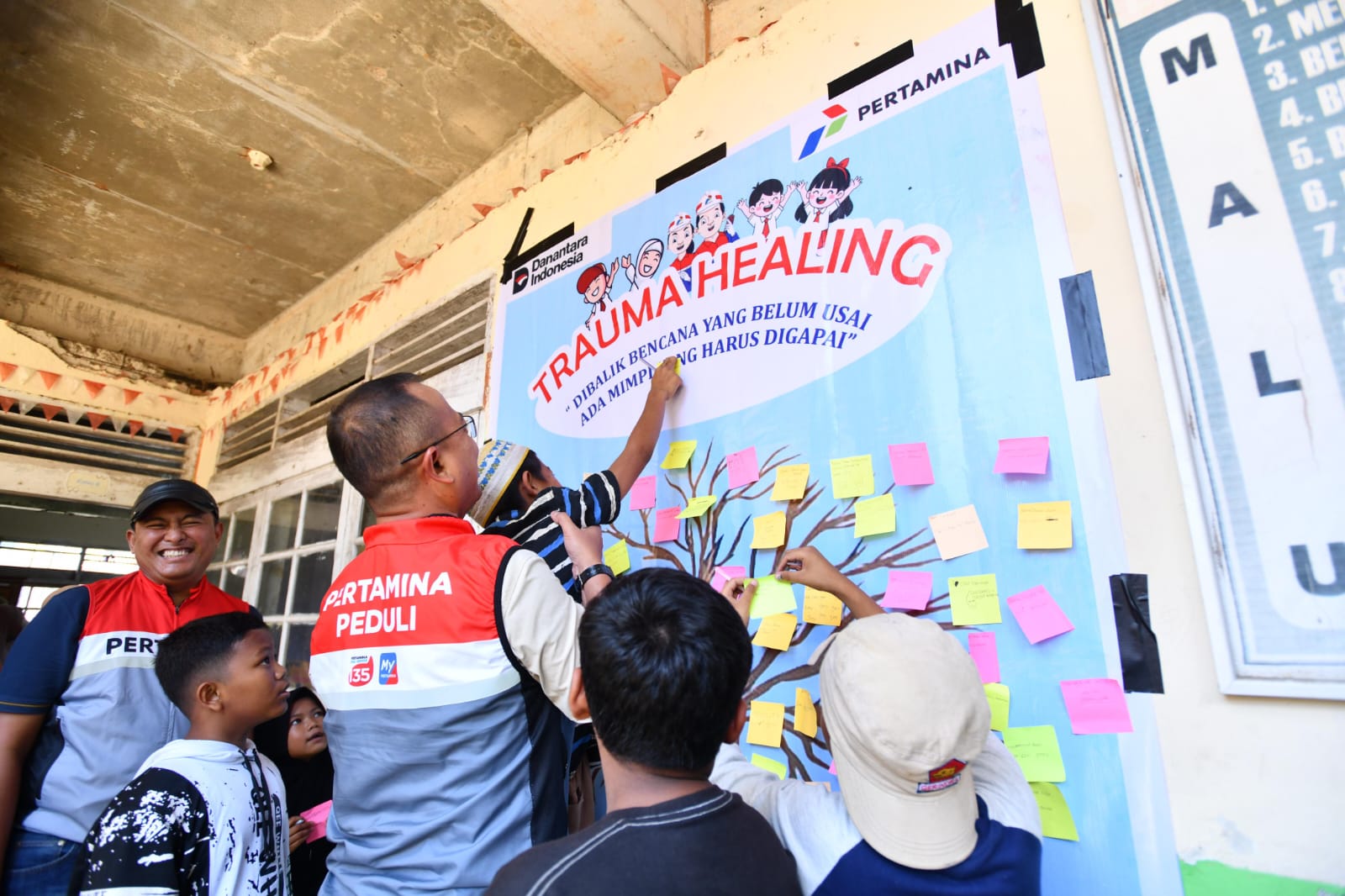 Pertamina Peduli Gelar Trauma Healing untuk Anak-Anak Korban Bencana di Sumatera