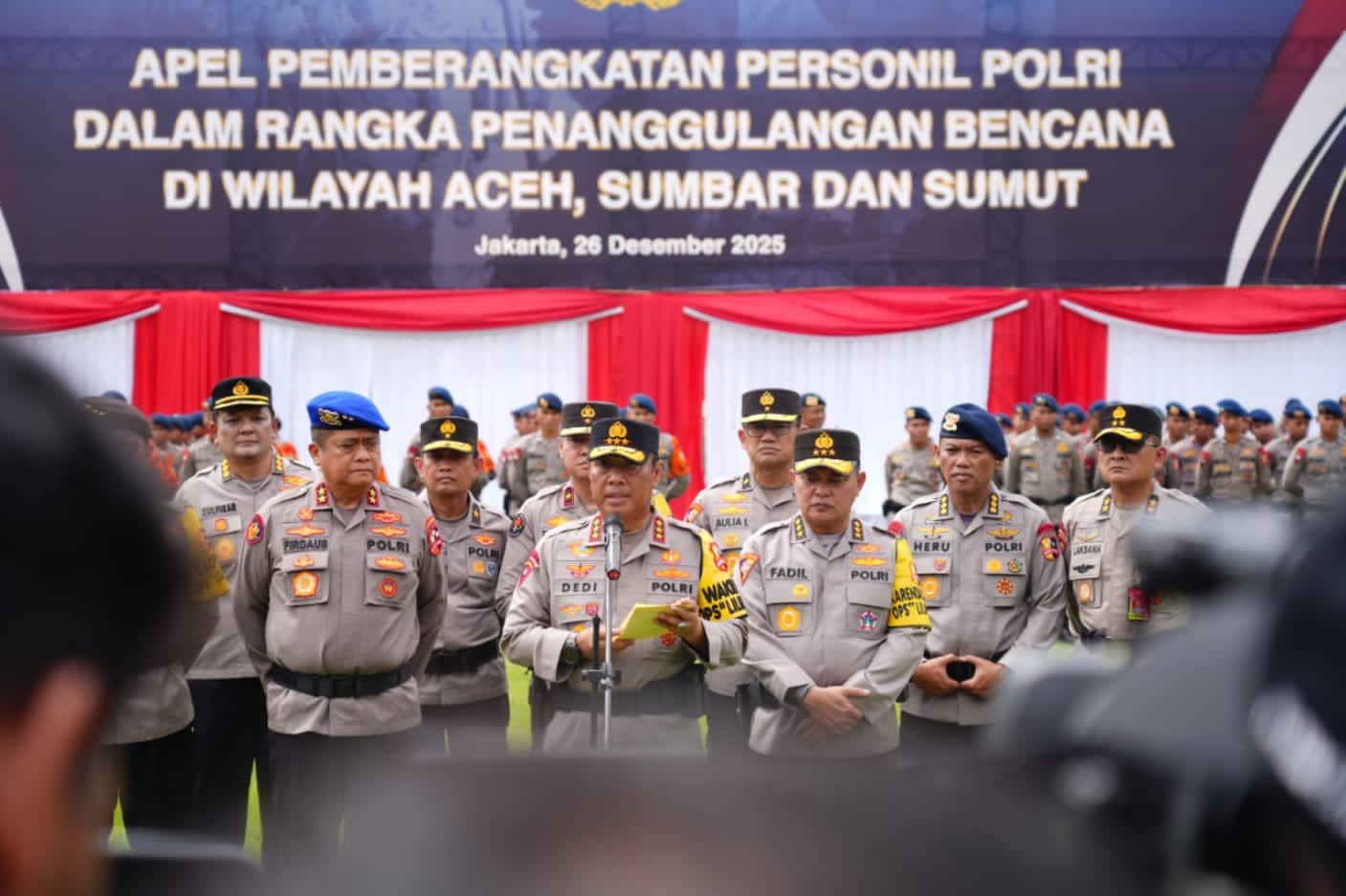 Wakapolri Tegaskan Polri Kerahkan 1.500 Personel Tangani Pascabencana di Sumatera