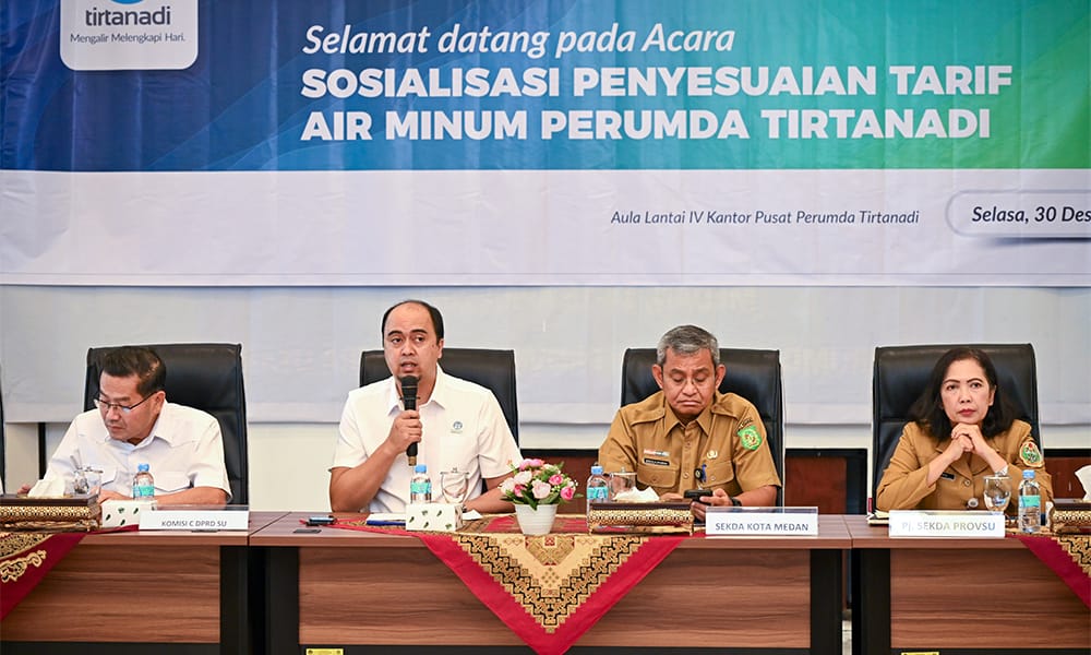 Perumda Tirtanadi Sosialisasikan Penyesuaian Tarif Air, Harga untuk MBR Diturunkan