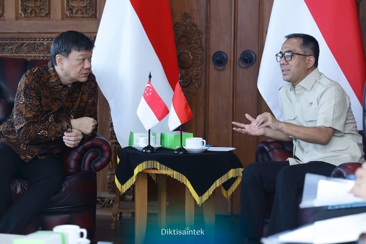 Mendiktisaintek Sambut Duta Besar Singapura untuk Indonesia, Perkuat Sinergi Pendidikan dan Riset
