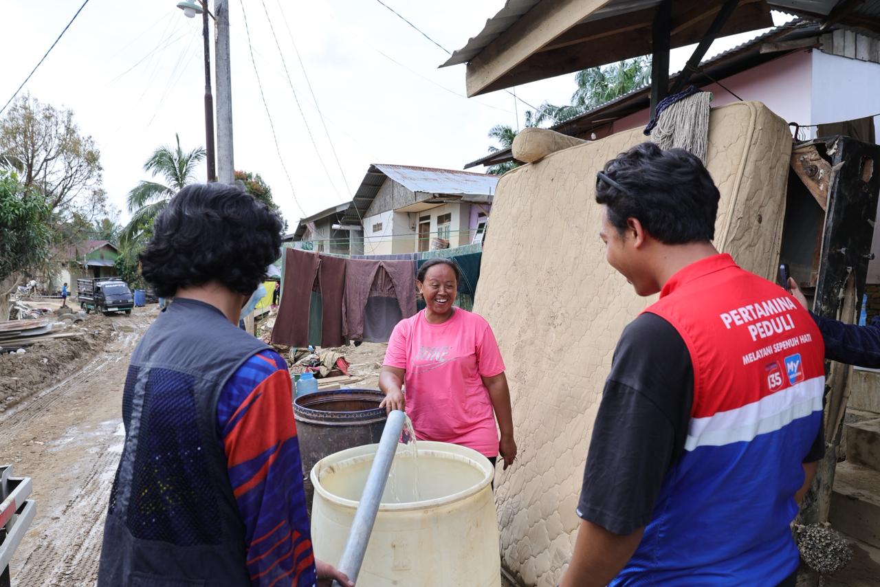 Pertamina Hadirkan Air Bersih dan Posko Medis untuk Bantu Penyintas Bencana Aceh Tamiang