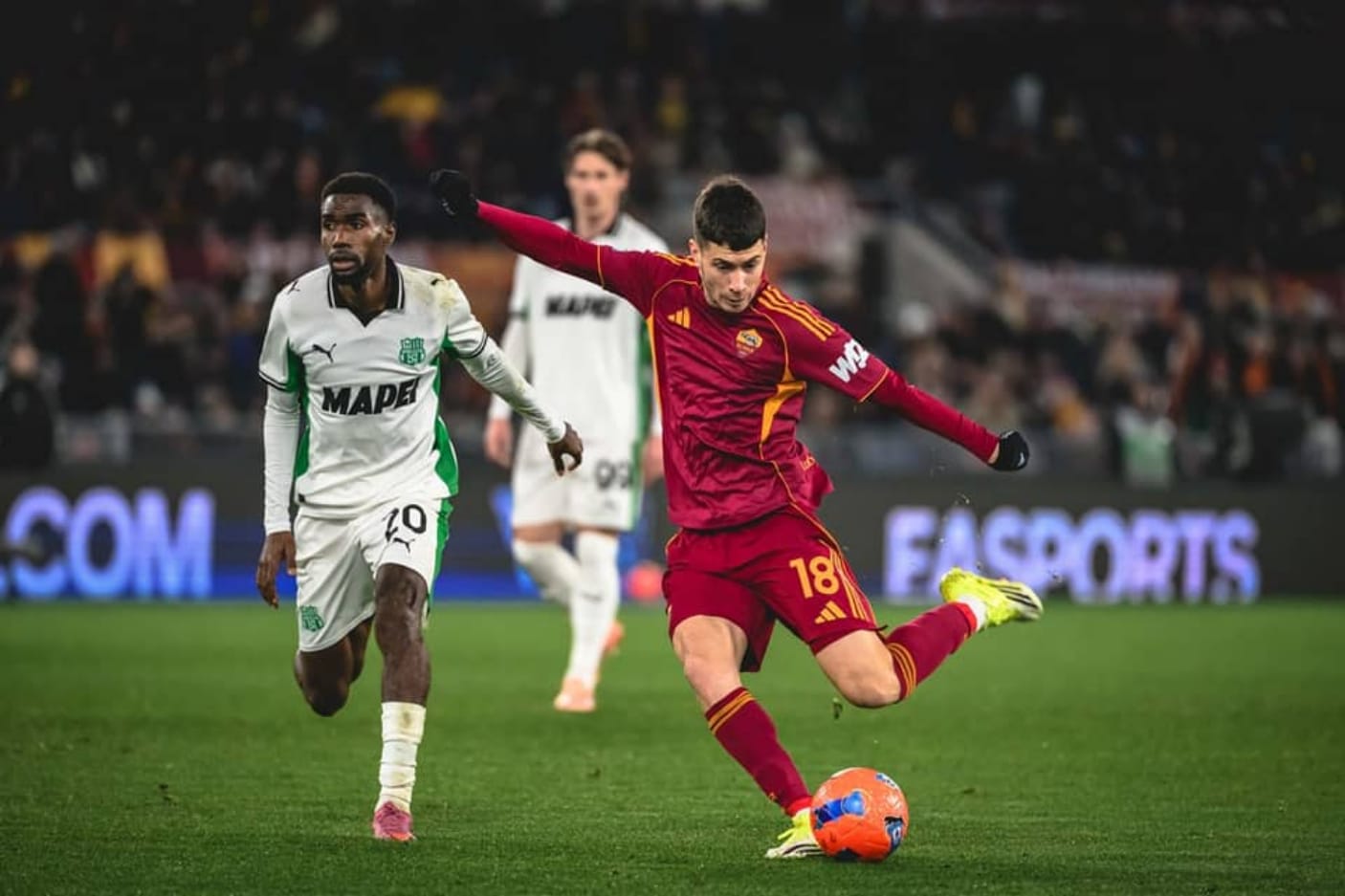 Dua Gol Kilat Kone dan Soule Antar AS Roma Taklukkan Sassuolo