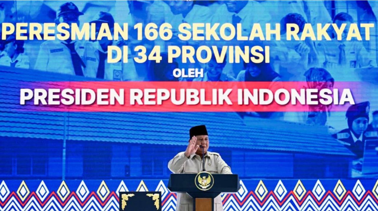 Presiden Prabowo Resmikan 166 Sekolah Rakyat, Perkuat Upaya Putus Rantai Kemiskinan Ekstrem