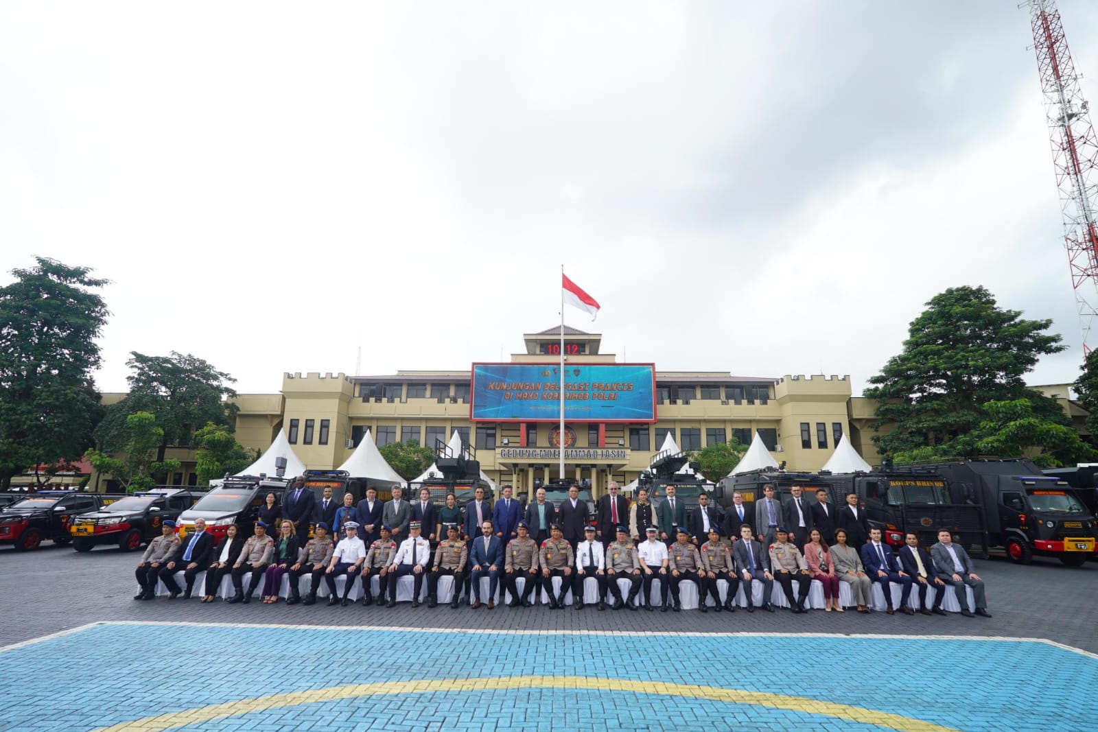 Korbrimob Polri Terima Kunjungan Delegasi Keamanan Prancis di Mako Kelapadua