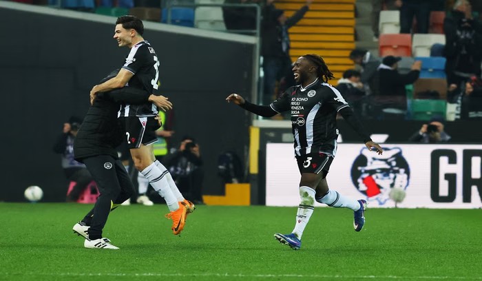 Udinese Taklukkan AS Roma 1-0, Gol Ekkelenkamp Jadi Penentu