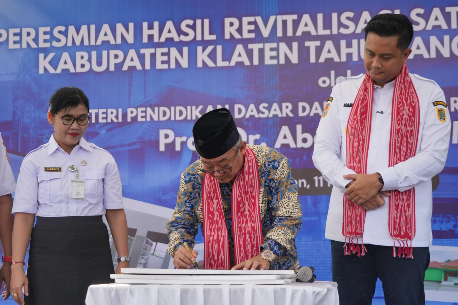 Revitalisasi 92 Sekolah di Klaten Diresmikan Menteri Abdul Mu’ti