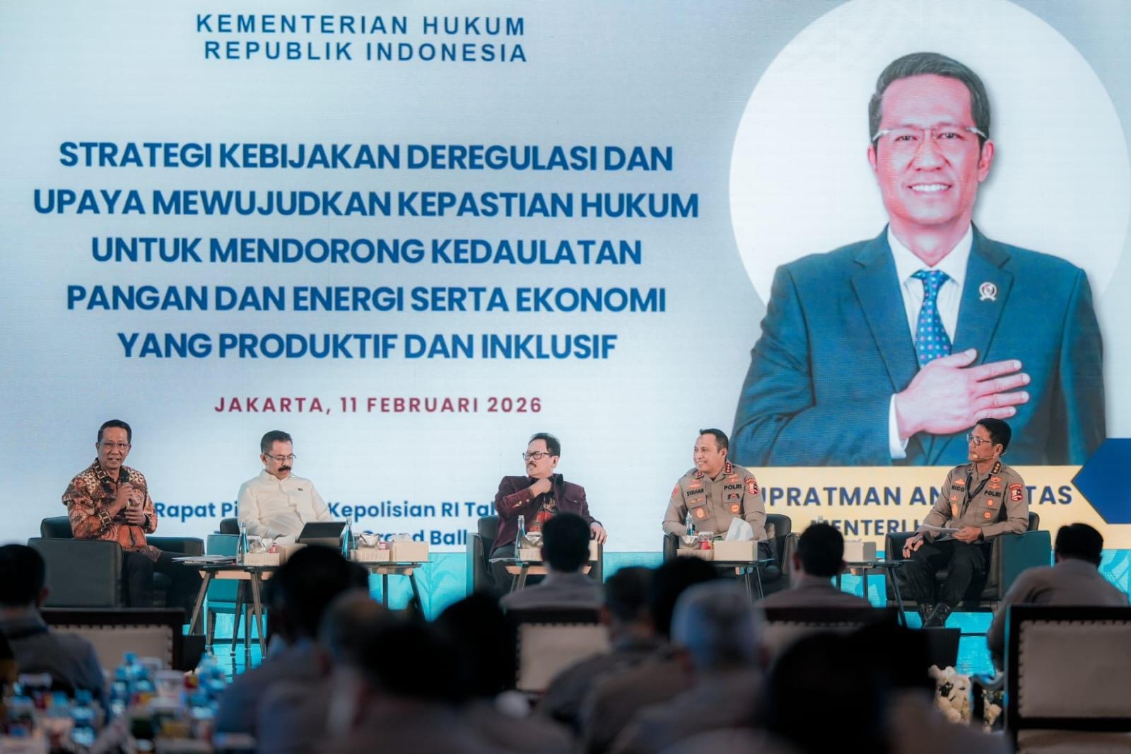 Menkum: Pembaruan KUHP dan KUHAP Perkuat Kedaulatan Pangan dan Energi Nasional