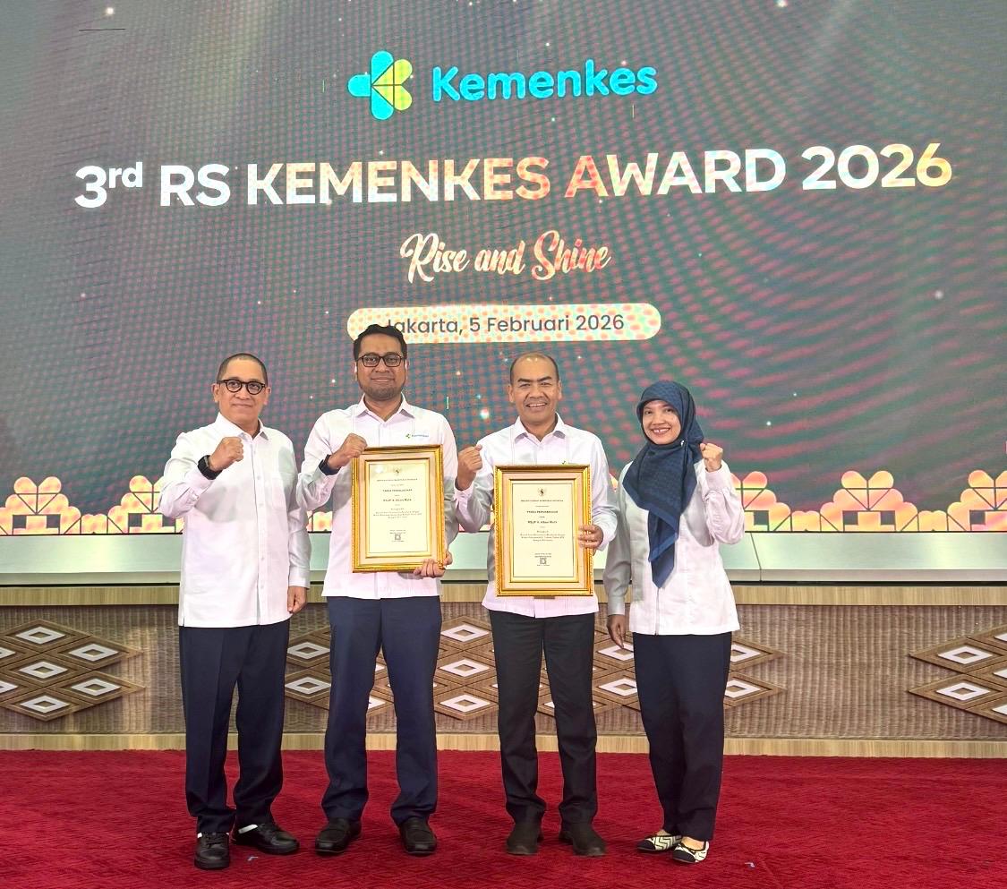 RS Adam Malik Sabet Dua Penghargaan Nasional dari Kemenkes atas Capaian Kinerja 2025