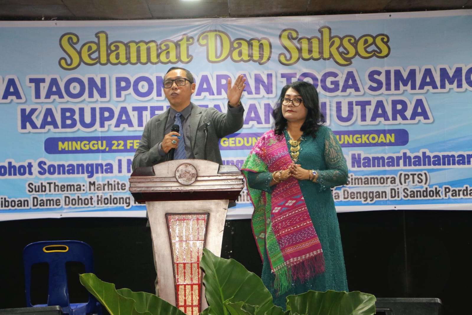 Bupati Taput JTP Hutabarat Tekankan Sinergitas Seluruh Elemen di Pesta Bona Taon PTS
