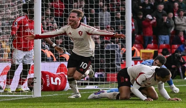 Liverpool Tumbangkan Nottingham, Gol Telat Alexis Mac Allister Antar The Reds Raih Kemenangan