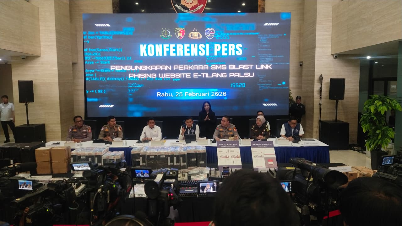 Polri Bongkar Sindikat Phishing E-Tilang, Lima Tersangka Ditangkap