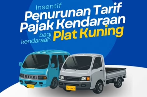 Jawa Barat Turunkan Pajak Kendaraan Plat Kuning Mulai 1 Januari 2026