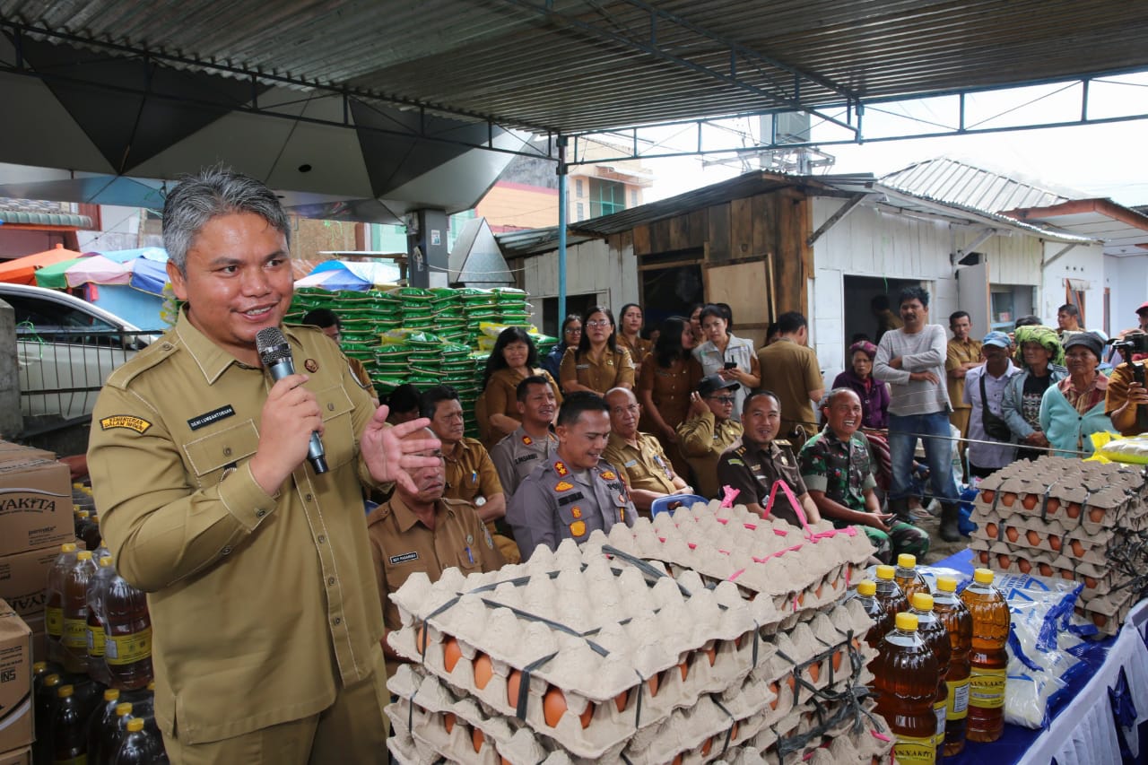 Gerakan Pangan Murah Digelar Pemkab Taput di Pasar Siborongborong
