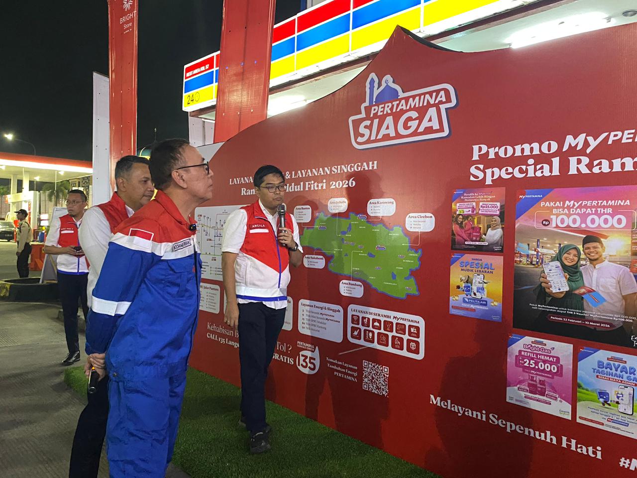 Komisaris Utama Pertamina Tinjau SPBU Rest Area KM 57 untuk Pastikan Kesiapan BBM Arus Mudik 2026