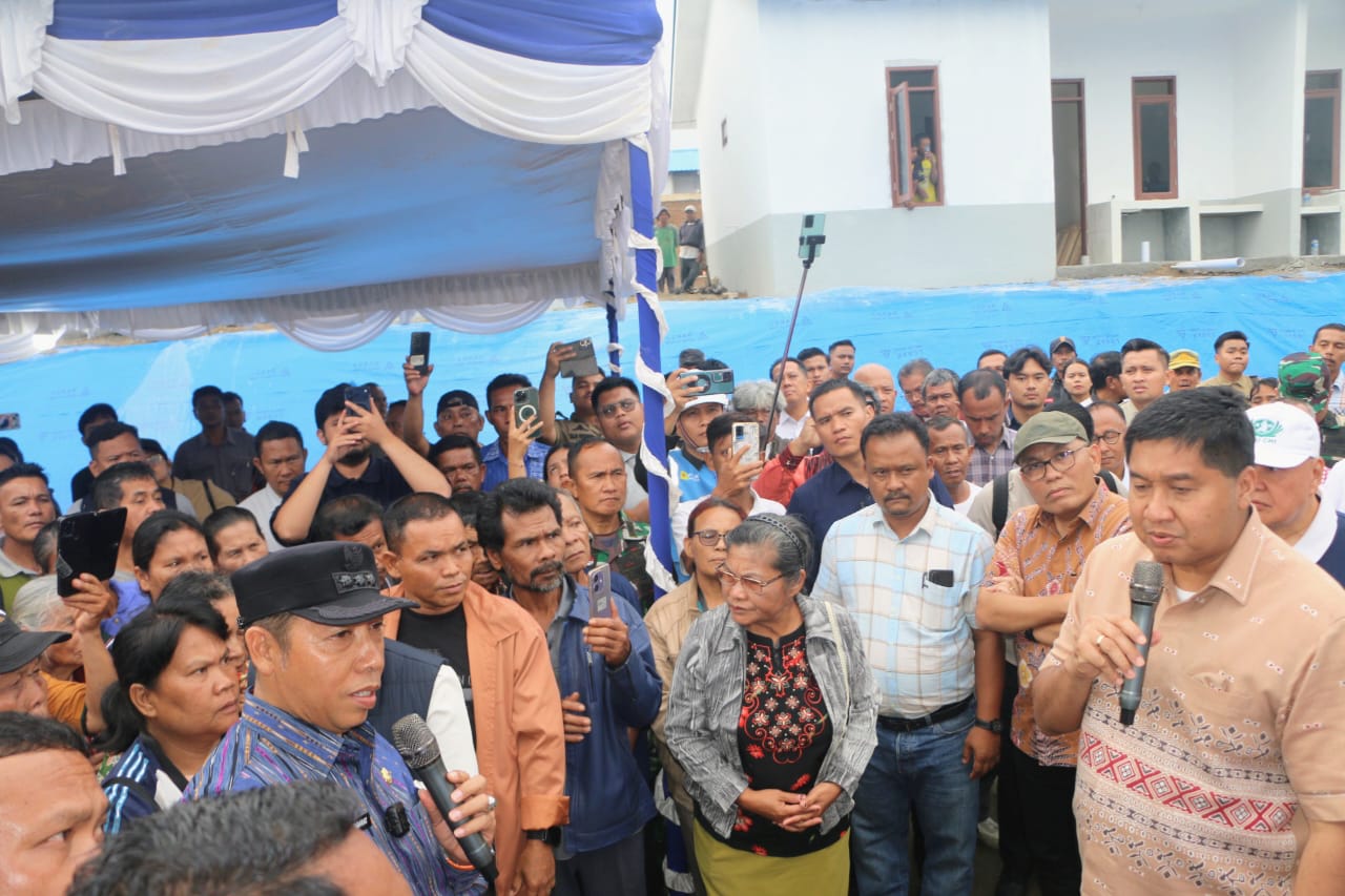 Bupati Tapanuli Utara Sambut Kunker Menteri PKP dan Mendagri, Maruarar Marahi JTP soal Progres Huntap
