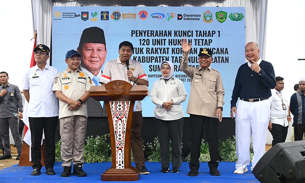 Wagub Sumut Dampingi Mendagri dan Menteri PKP Tinjau Progres Huntap Pascabencana di Tapsel
