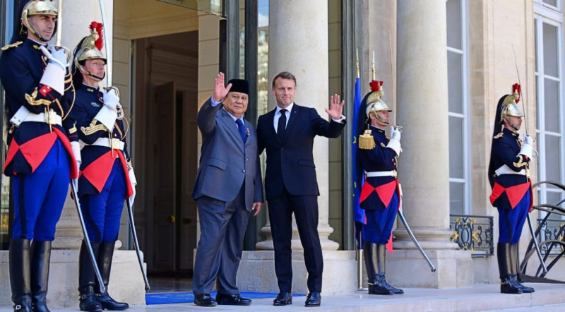 Presiden Prabowo Bertemu Presiden Macron di Paris, Bahas Penguatan Kerja Sama Bilateral