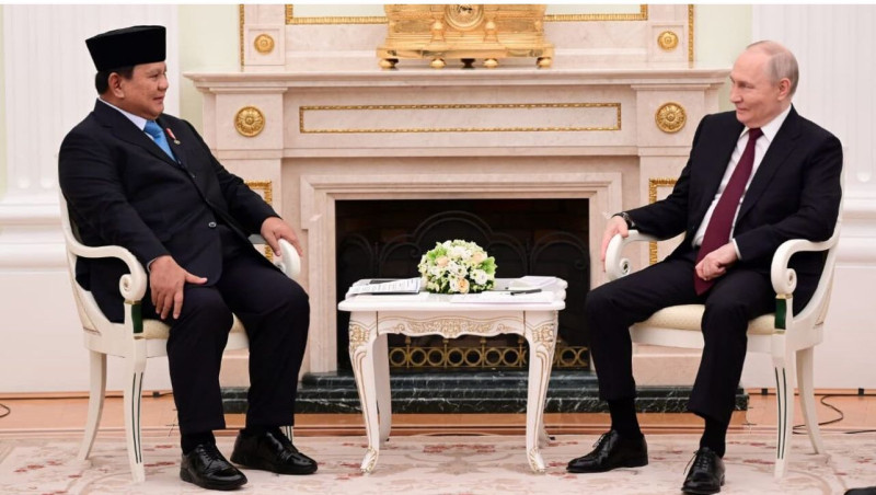 Prabowo Subianto dan Vladimir Putin Bertemu 5 Jam di Kremlin, Bahas Kerja Sama hingga Toleransi Beragama