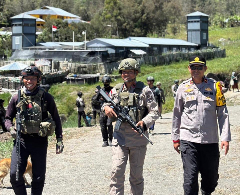 Patroli Dialogis Operasi Damai Cartenz 2026 di Sinak Perkuat Keamanan dan Kedekatan dengan Warga