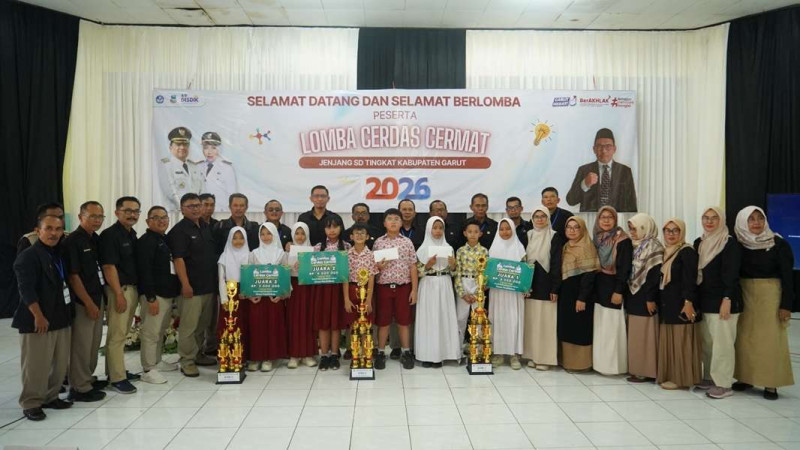 Garut Gelar Lomba Cerdas Cermat SD 2026, SDN 4 Pataruman Pertahankan Juara