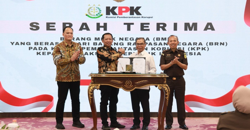KPK Serahkan Aset Rampasan Rp20,20 Miliar ke Kejagung