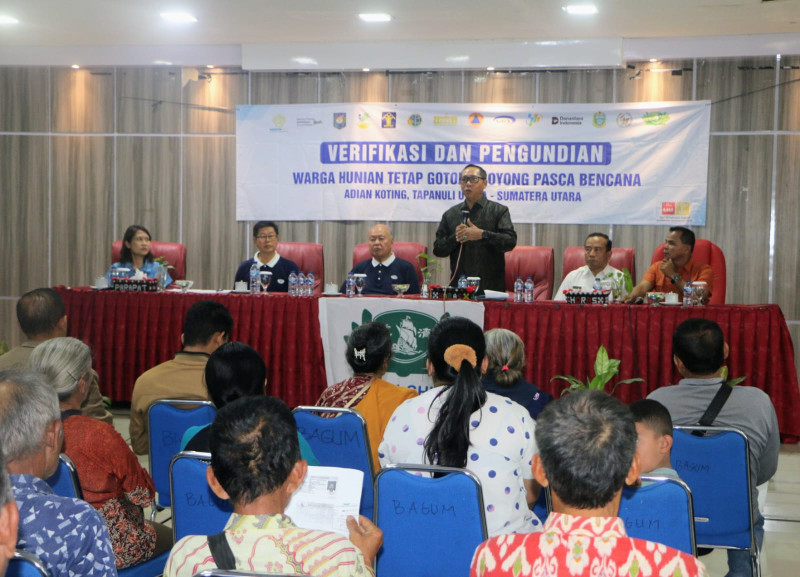 Bupati Taput Pimpin Verifikasi dan Pengundian 70 Unit Hunian Tetap di Adian Koting