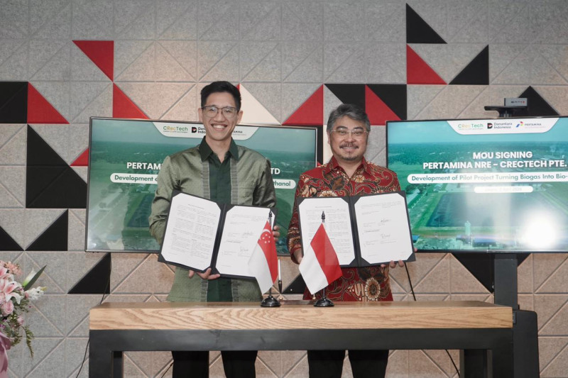 Pertamina NRE-CRecTech Jajaki Pengembangan Biometanol dari Biogas di Sei Mangkei
