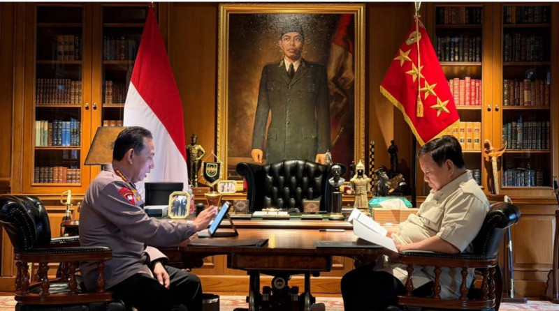 Prabowo Panggil Kapolri ke Hambalang, Bahas Keamanan Nasional dan Program Strategis