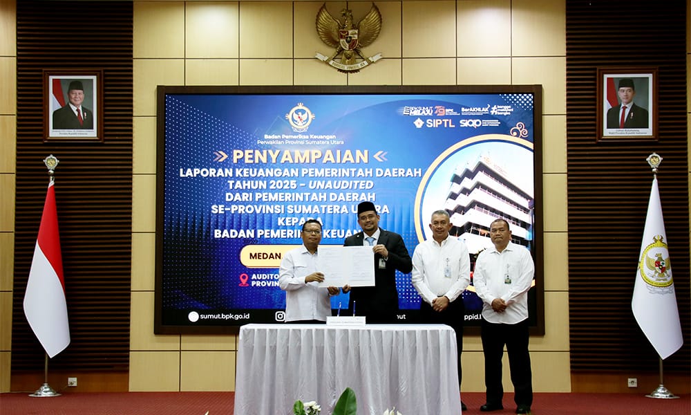 LKPD TA 2025 Diserahkan Gubernur Bobby Nasution ke BPK Sumut