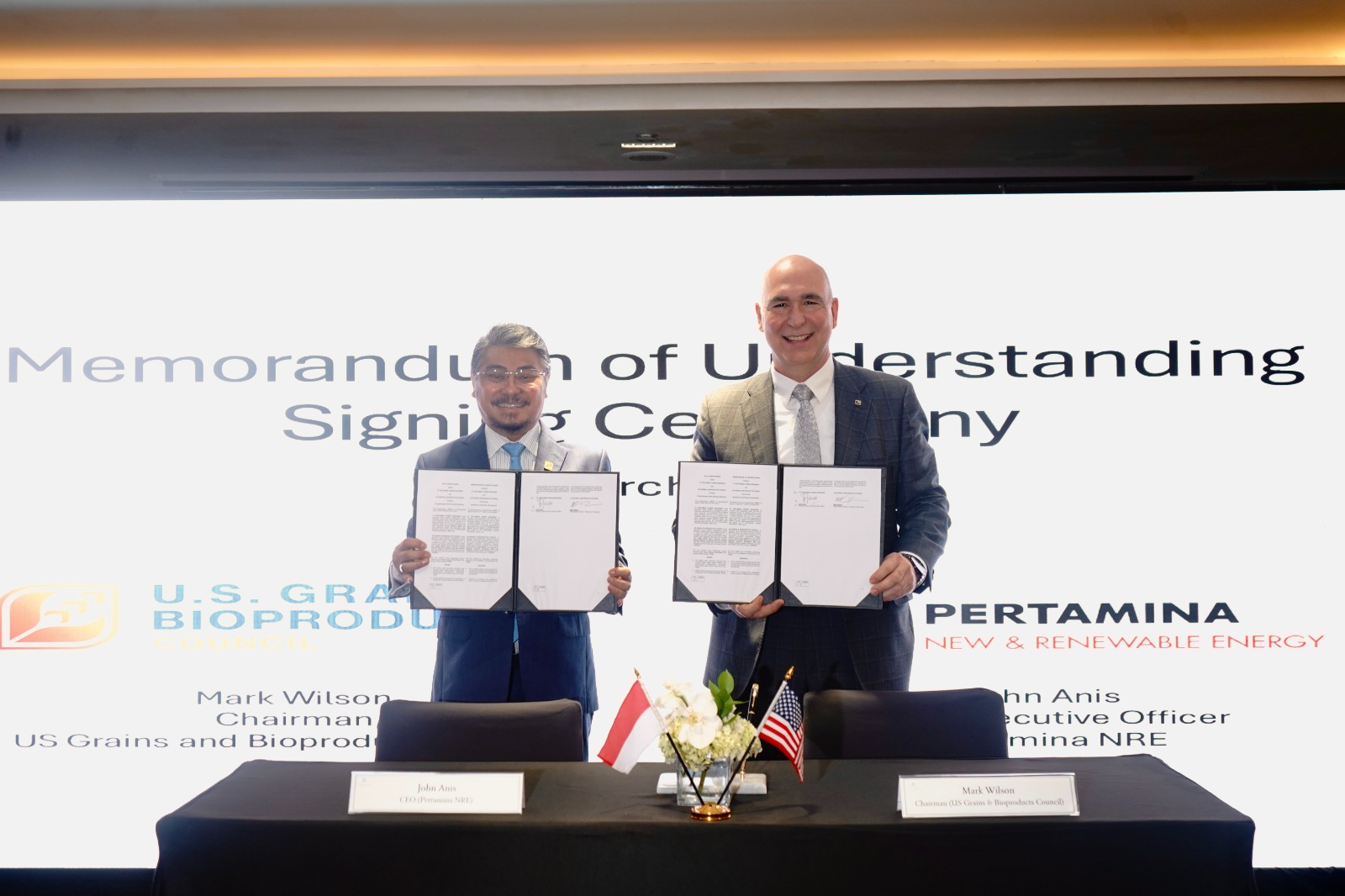 Pertamina NRE dan US Grains Council Tingkatkan Kerja Sama Knowledge Exchange Bioetanol Pengembangan Bioetanol