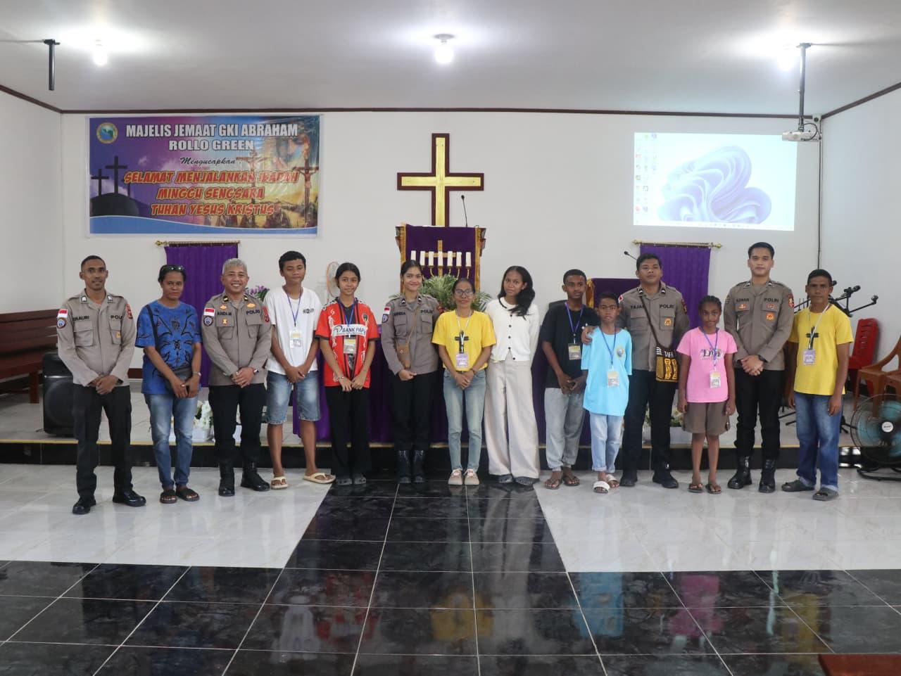 Satgas Ops Damai Cartenz 2026 Gelar Kegiatan Humanis Bersama Anak-Anak di Jayapura