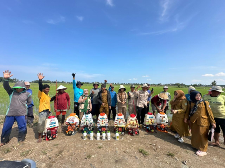 Kementan Salurkan 1.900 Liter Pestisida untuk Kendalikan Hama Padi di Pinrang