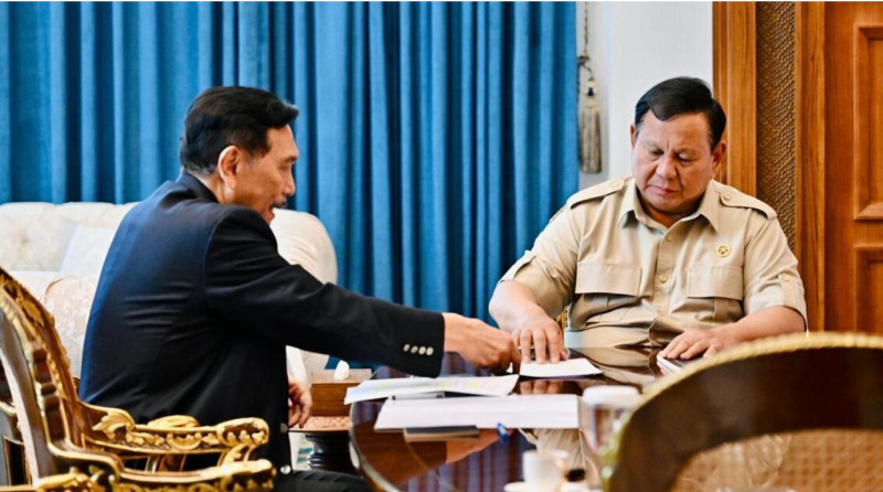 Prabowo Terima Luhut di Istana, Bahas Strategi Jaga Stabilitas Ekonomi Nasional