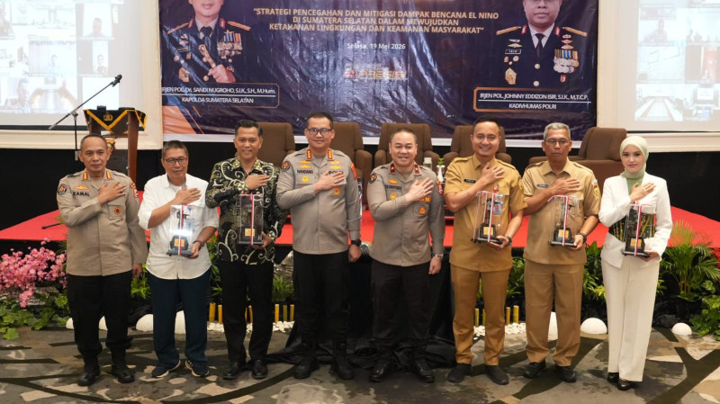 Polda Sumsel dan Divhumas Polri Perkuat Mitigasi El Nino Hadapi Ancaman Karhutla
