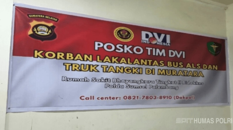 Polisi Buka Posko DVI untuk Identifikasi Korban Kecelakaan Bus ALS di Muratara