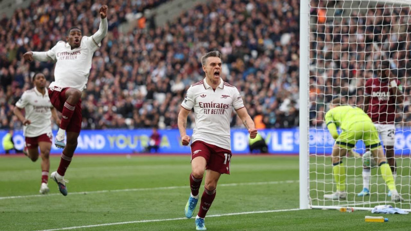 Arsenal Tekuk West Ham 1-0, Trossard Jadi Penentu Kemenangan