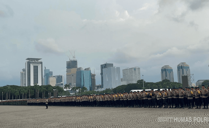 Puluhan Ribu Personel Gabungan Kawal May Day Fiesta 2026 di Jakarta