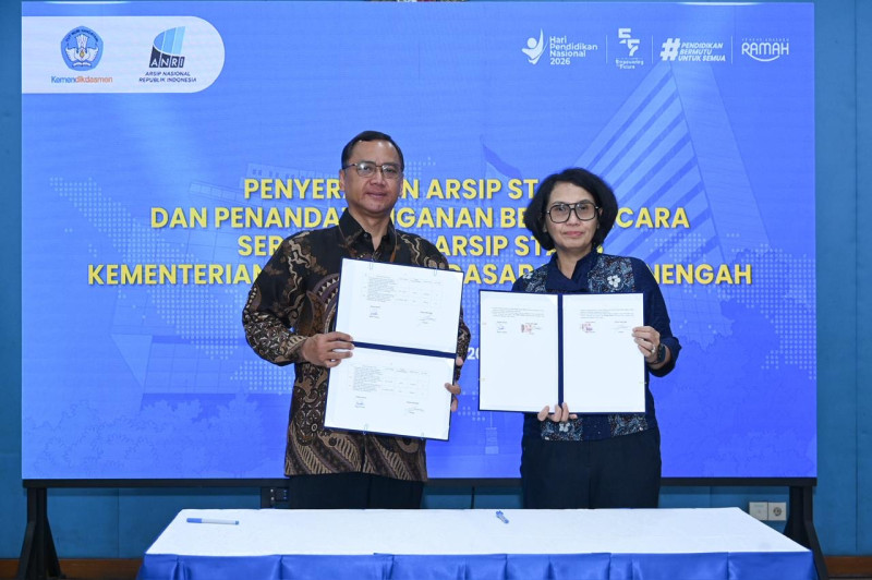 Kemendikdasmen Serahkan 139 Arsip Statis kepada ANRI