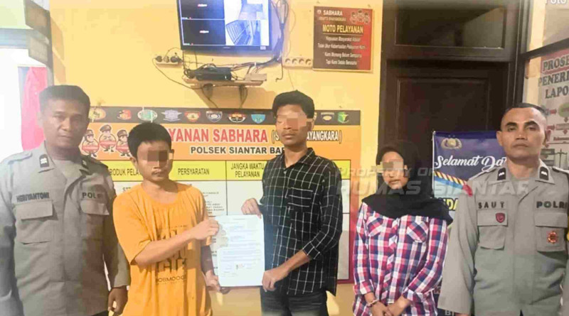 Polsek Siantar Barat Respon Cepat Laporan Keributan, Berakhir Damai