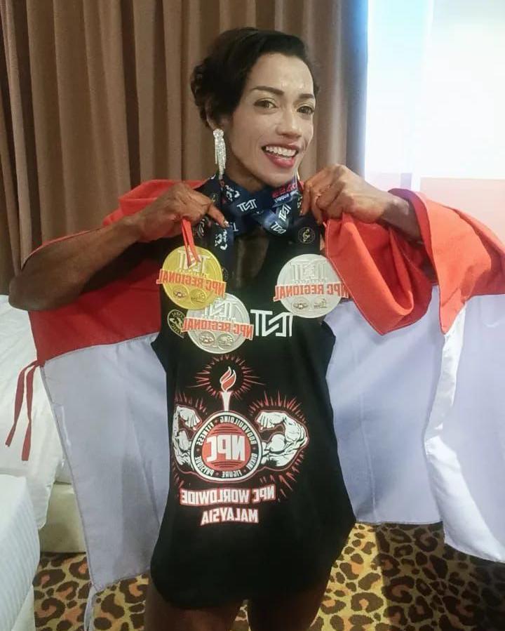 Polwan Polda Maluku Sabet Tiga Medali di Kejuaraan Binaraga Internasional Malaysia 2026