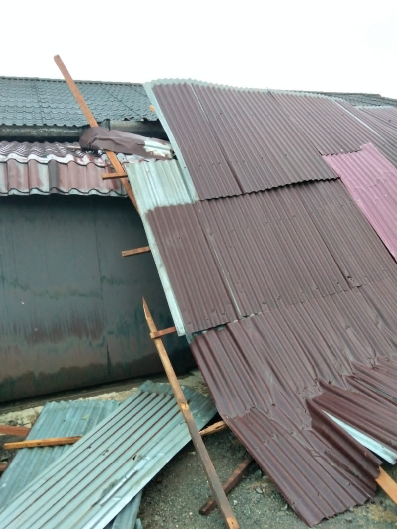 Angin Puting Beliung Terjang Delapan Desa di Pancurbatu, 42 Rumah Rusak