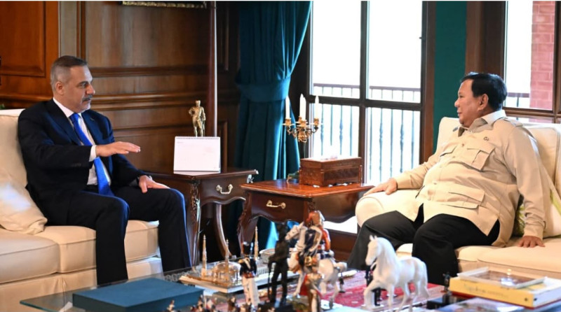 Prabowo Terima Menlu T&uuml;rkiye Hakan Fidan, Bahas Palestina hingga Stabilitas Timur Tengah