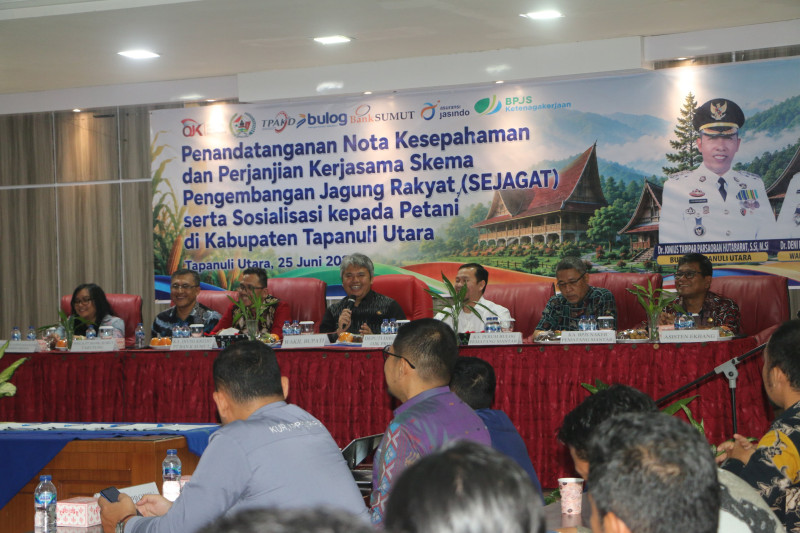 Pemkab Taput dan OJK Sumut Luncurkan Skema Sejagat, Target Buka 1.000 Hektare Lahan Pertanian Baru