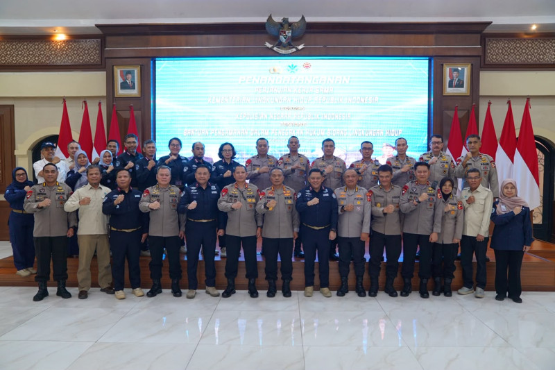 Korbrimob Polri dan Kementerian Lingkungan Hidup Perkuat Sinergi Penegakan Hukum Lingkungan