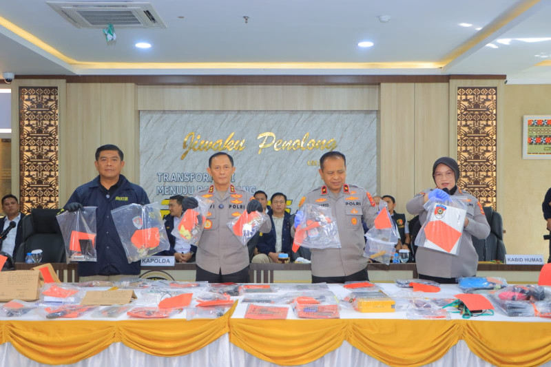 Polda Lampung Ungkap 75 Kasus Kejahatan Jalanan, 95 Tersangka Diamankan