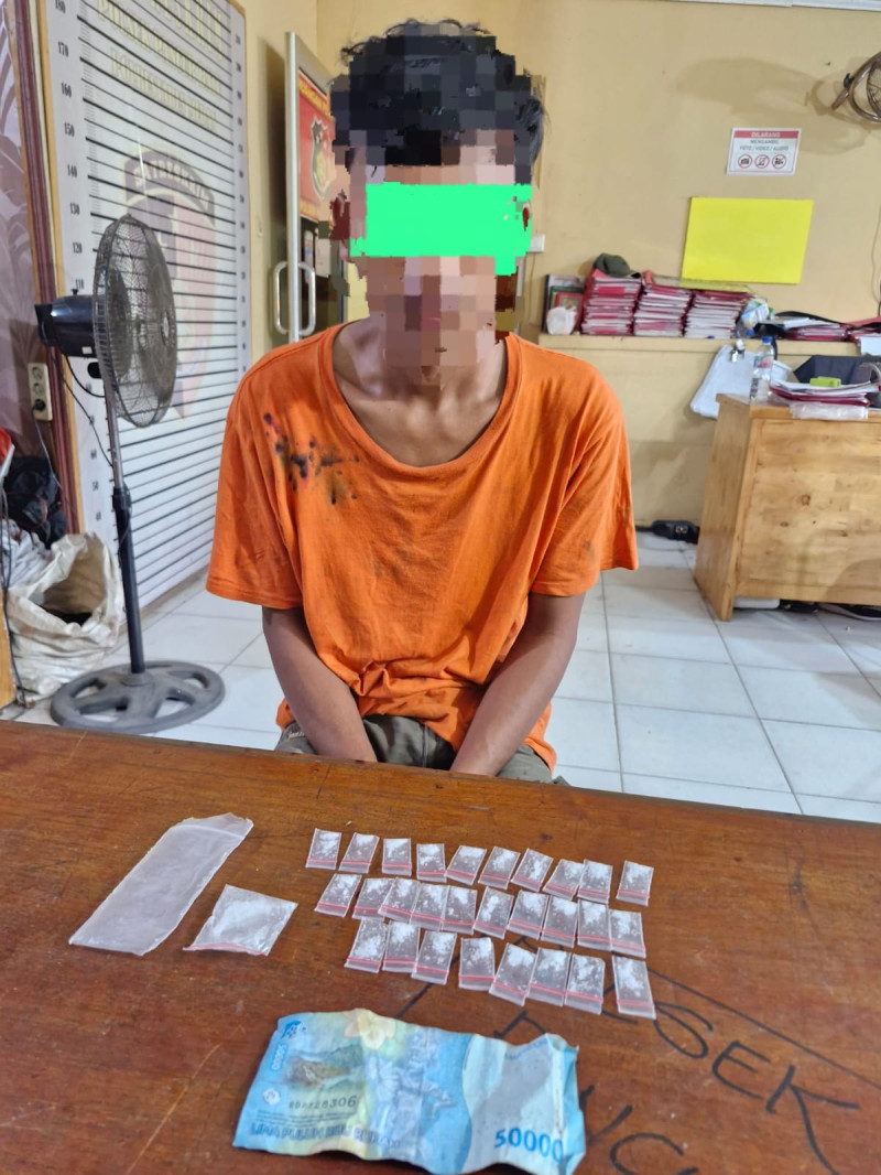 Polsek Pancurbatu Ringkus Diduga Pengedar Sabu, Puluhan Paket Diamankan