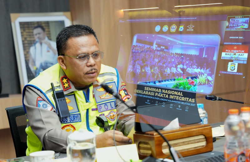 Kakorlantas Polri Dorong Sinergi Regulasi dan Penegakan Hukum Wujudkan Zero ODOL di Kalsel