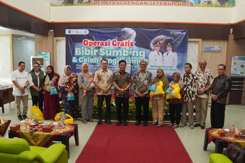 39 Pasien Jalani Operasi Bibir Sumbing Gratis di Kabupaten Tegal
