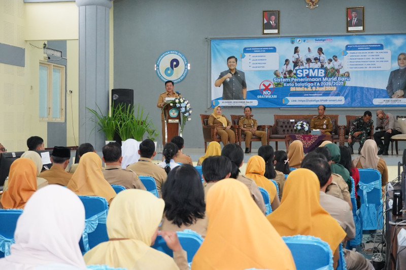 SPMB 2026 Kota Salatiga Resmi Dibuka, Wali Kota Tekankan Integritas dan Transparansi