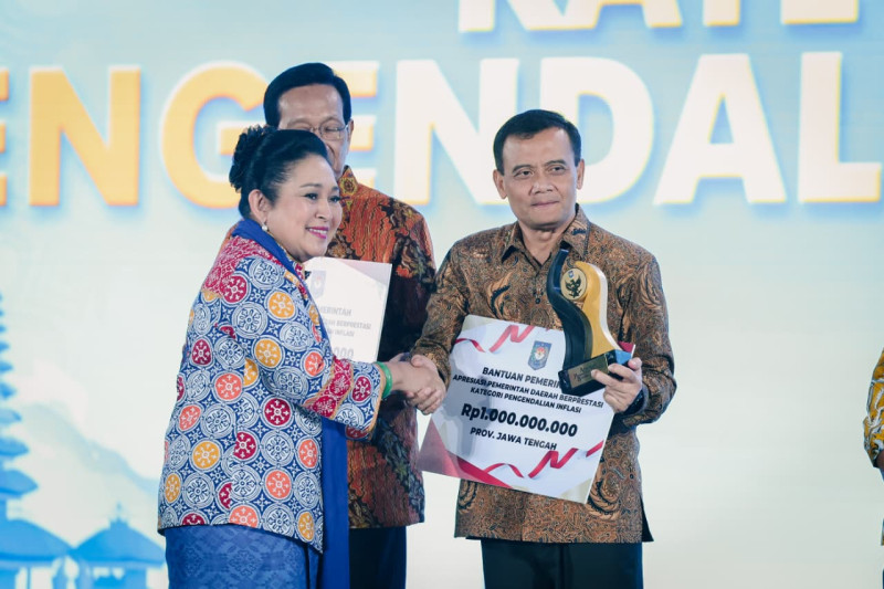 Jawa Tengah Raih Penghargaan Pengendalian Inflasi Terbaik di Ajang Apresiasi Pemda Jawa-Bali 2026